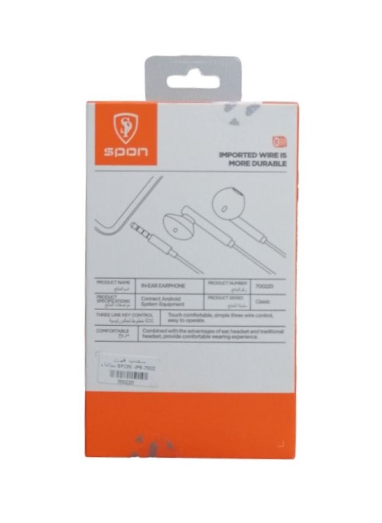 Wired Headphone for iPhone 6 Screw Input  and Supports all Android Phones, 3.5 mm AUX Port