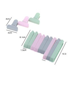 Generic Sealing Clips Food Sealing Clips Plastic Bag Sealing Clip Clamp Sealer for Kitchen Snack Bag Clips Crisp Packet Clip Fresh Food Storage Clips Sealer Colorful 12 Pcs  - Image 4