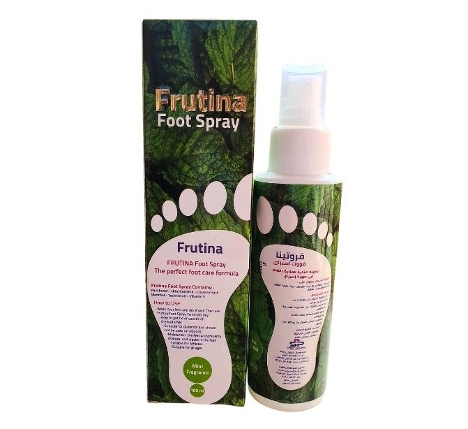 Frutina Foot Spray - Moisturizer ,Prevent Fungal and Deodorant Mint Scent -100 ml - Image 3