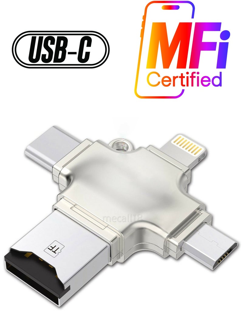 ProOne ProOne USB A to lightning,Type-C, MicroUSB OTG Adapter, High Speed Data Transfer, Compatible with Apple i Phone, iPad, MacBook,Samsung,vivo,oppo,redmi,xiomi.ect  - Image 2