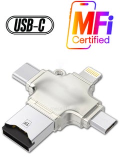 ProOne ProOne USB A to lightning,Type-C, MicroUSB OTG Adapter, High Speed Data Transfer, Compatible with Apple i Phone, iPad, MacBook,Samsung,vivo,oppo,redmi,xiomi.ect  - Image 1