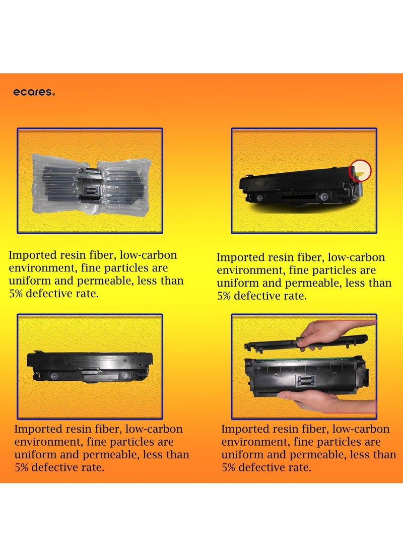 ECARES ECARES® 131A Compatible Toner Cartridge CF210A CF211A CF212A CF213A -for HP Laserjet Pro 200 Color M251nw M251n M276nw M276n Printer (Multicolor)  - Image 3