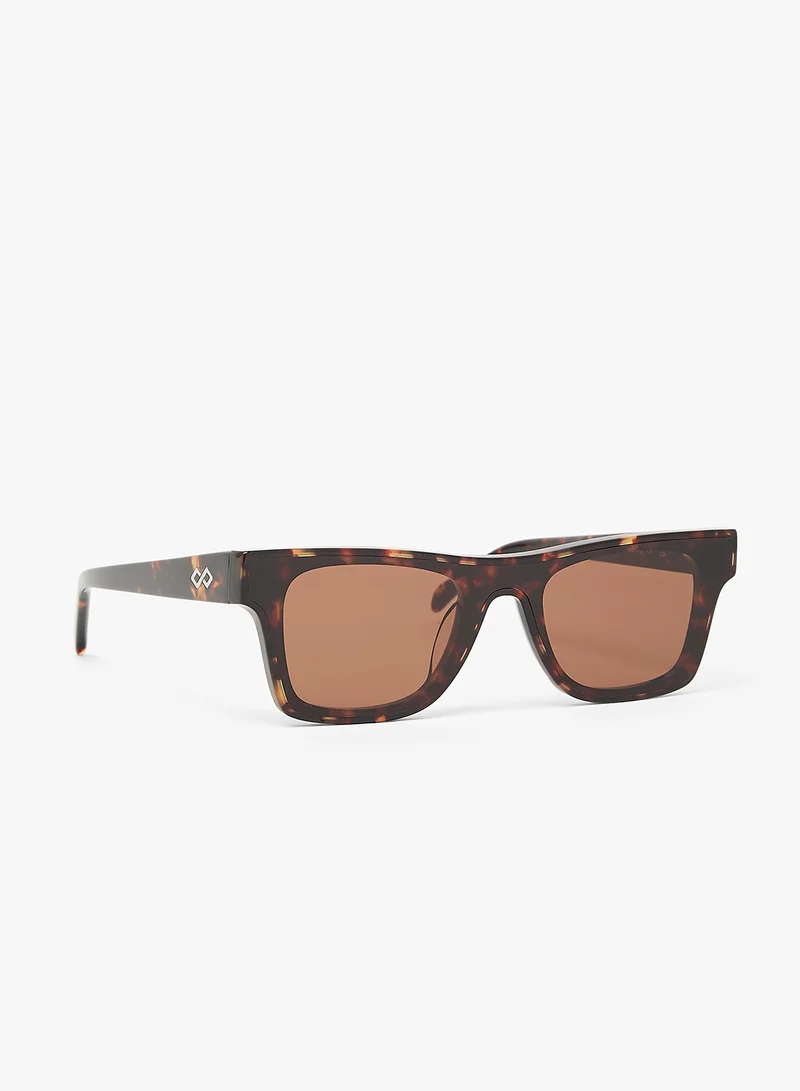KAREN WAZEN Harlow Reactangle Sunglasses