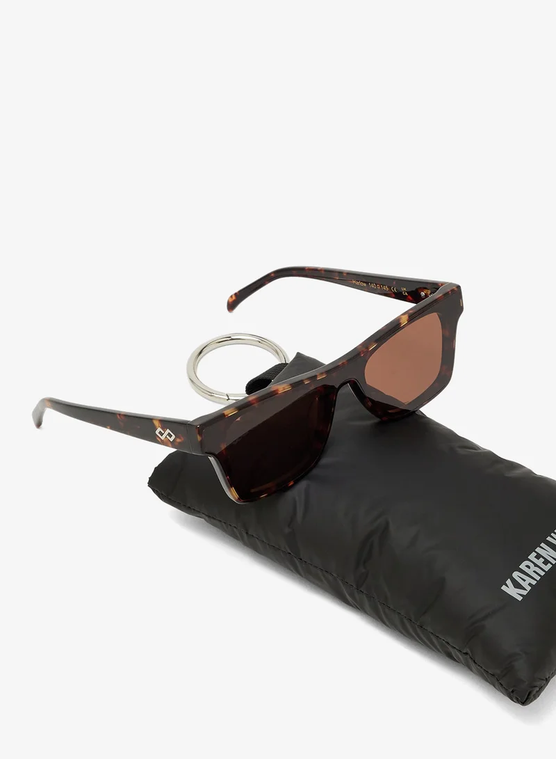 Karen Wazen  Harlow Reactangle Sunglasses for Women | Best Price UAE