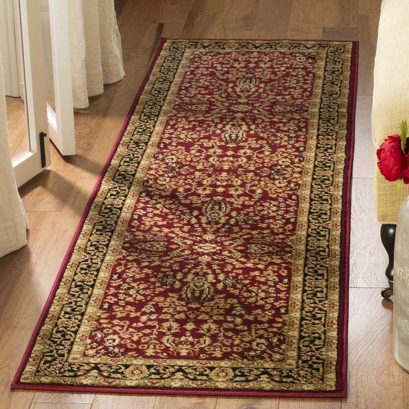 Safavieh SAFAVIEH Lyndhurst Collection Runner Rug  23 x 8 Red  Black Traditional Oriental Design NonShedding  Easy Care Ideal for High Traffic Areas in Living Room Bedroom LNH214A 