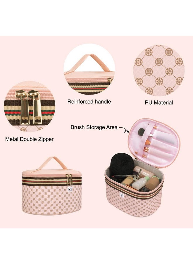 NFI essentials NFI essentials Set of 2 Cosmetic Box Makeup Box Jewellery Box Trousseau Vanity Jewellery Bridal Box for Wedding Beauty Case Organizer  - Image 3
