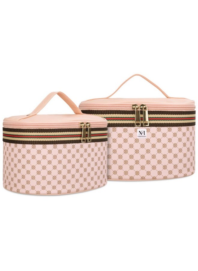 NFI essentials NFI essentials Set of 2 Cosmetic Box Makeup Box Jewellery Box Trousseau Vanity Jewellery Bridal Box for Wedding Beauty Case Organizer  - Image 1