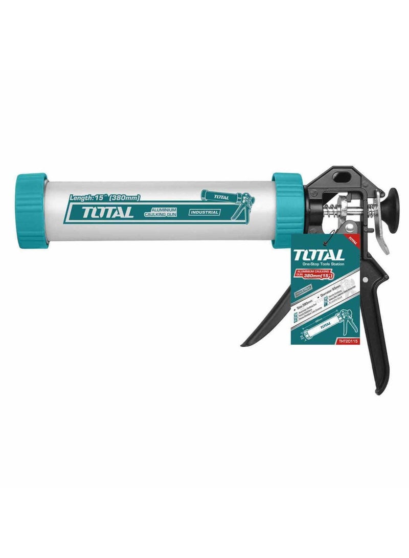 TOTAL 9" Aluminum Caulking Gun – Lightweight & Durable | 230mm Length, 51mm Diameter  - Image 2