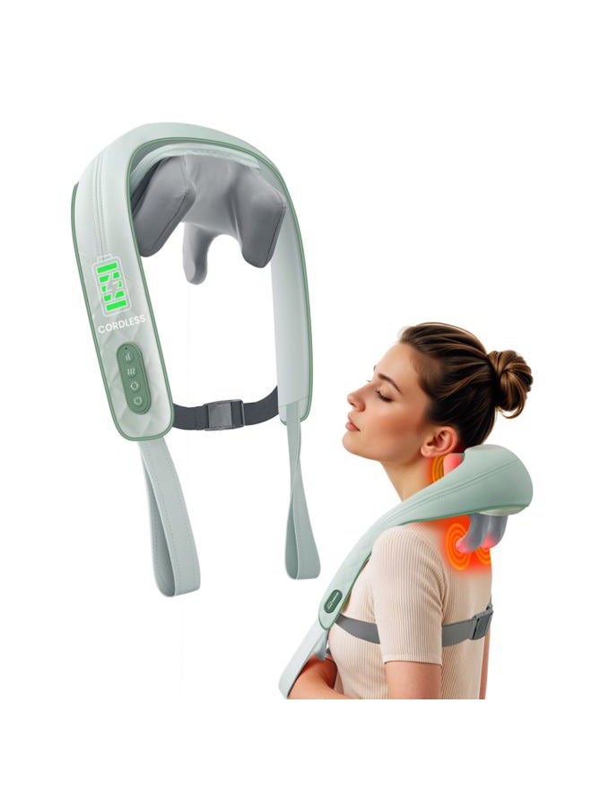 Snailax Cordless Neck Shoulder Massager with Heat, Deep Tissue Kneading, Shiatsu Back Massager Pillow for Neck, Shoulder, Christmas Gifts for Women - Image 1