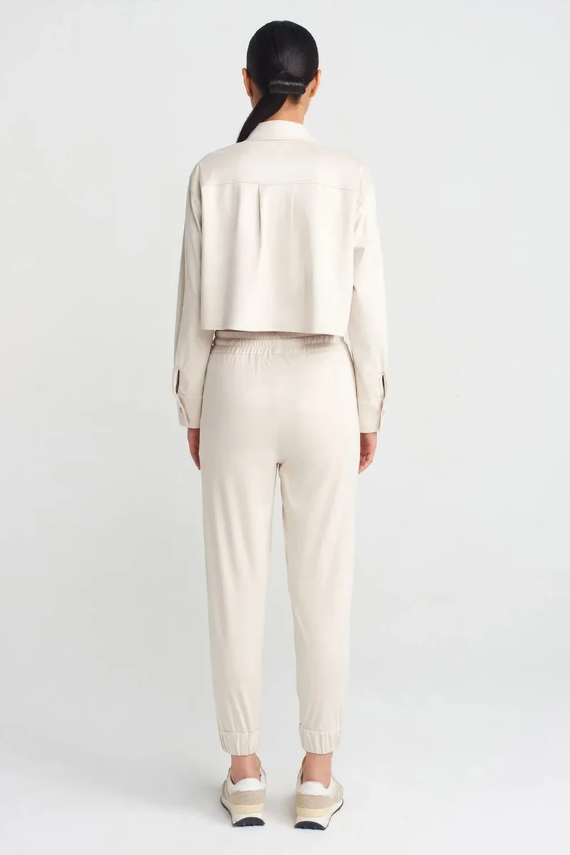ديلفين DILVIN Faux Suede Jogger Pants
