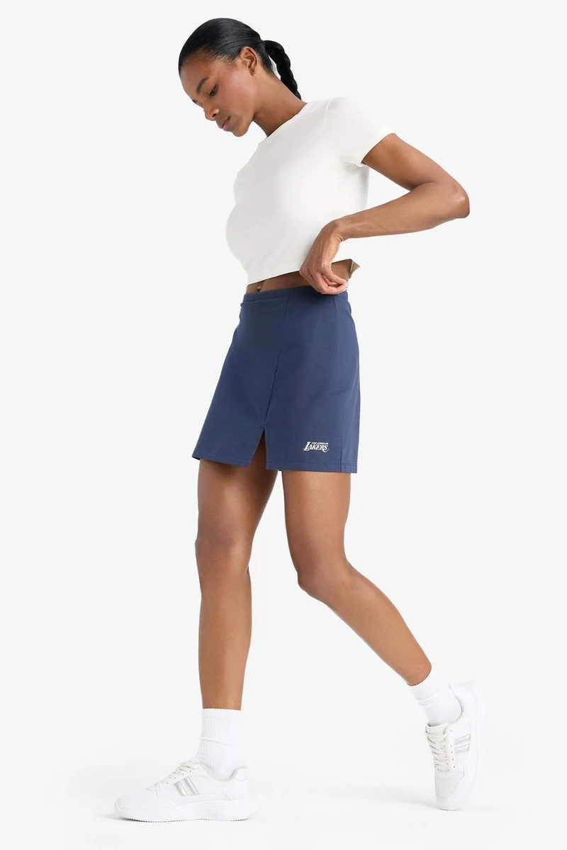 DeFacto DeFactoFit NBA Los Angeles Lakers Standard Fit Leggings Mini Skirt