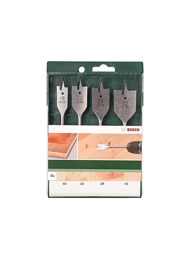 بوش 2609255275 مجموعة من 4 رؤوس مثقاب مسطحة 16 22 25 32 مم - Image 2