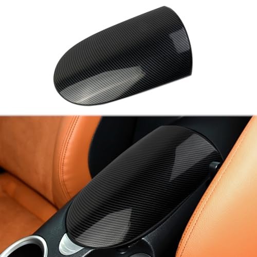 Fewshaw Carbon Fiber Style Center Console Armrest Cover Trim Accessories for Nissan 370Z - Image 1