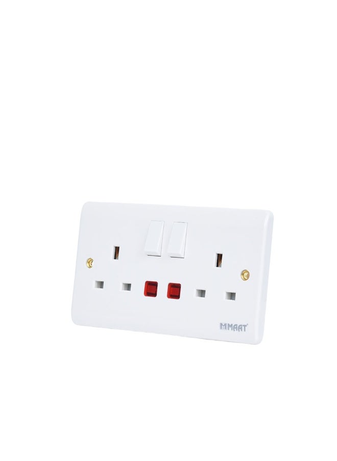 MAAT - 2 Gang Double Switched Socket - Image 1