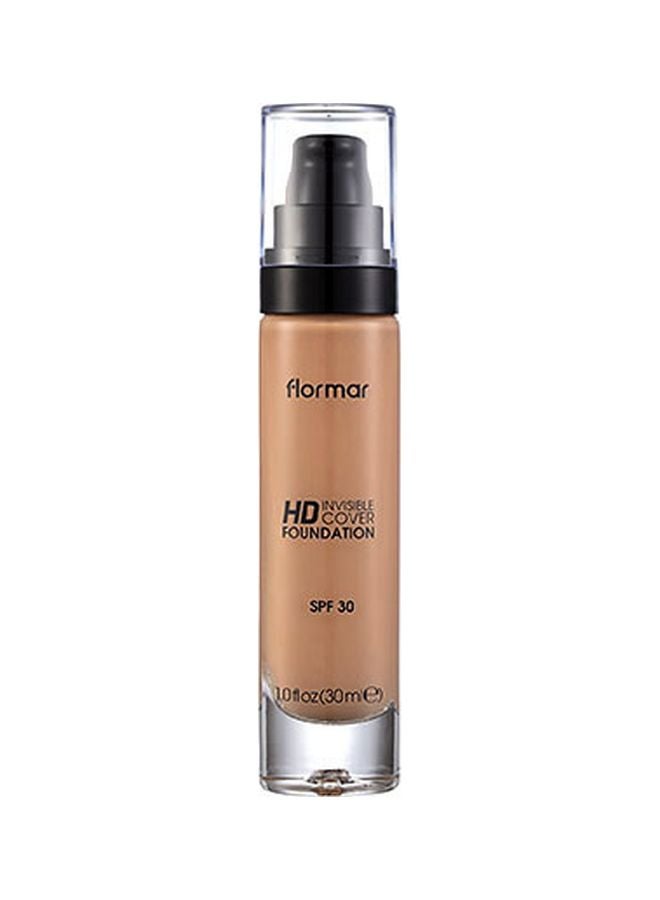 flormar Invisible Cover HD Foundation SPF30 110 Golden Beige - Image 1