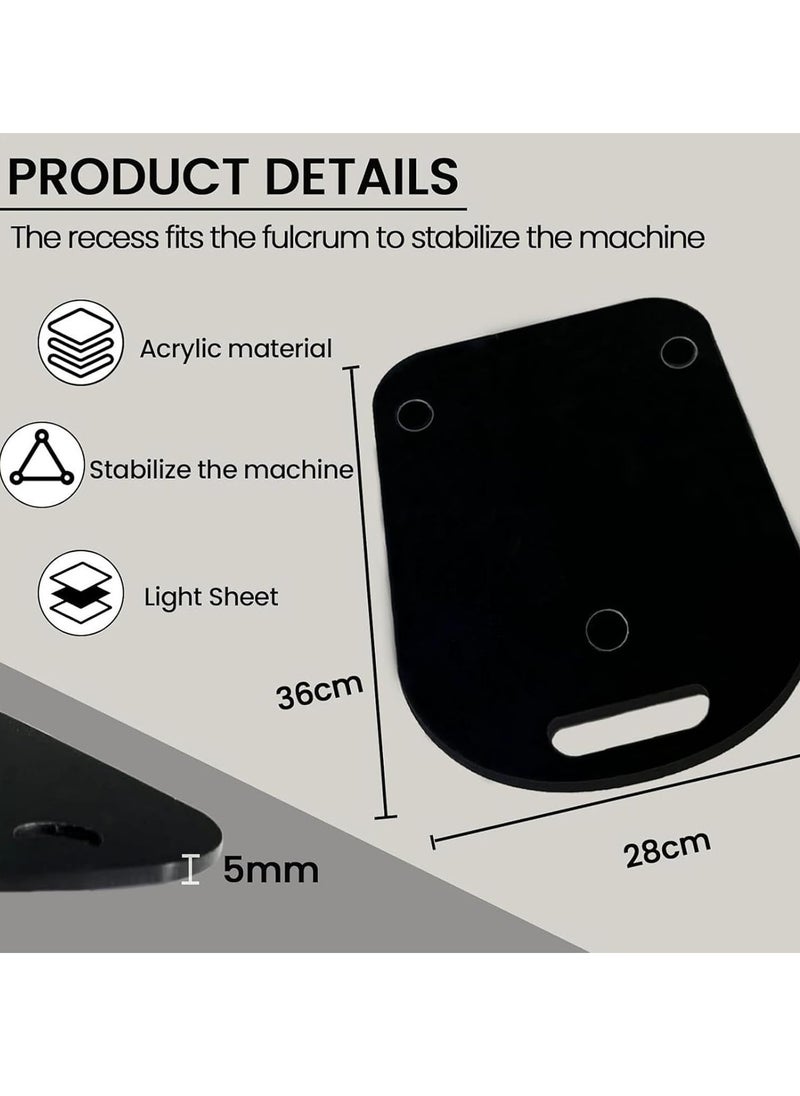 Generic - Sliding Tray - Portable Rolling Appliance Tray|Convenient Usage Appliance Rolling Tray| Stability Ensured thermomixx Sliding Board| Transparent Elegant Sliding Tray| Mixer Slider Tray For Countertop - Image 1