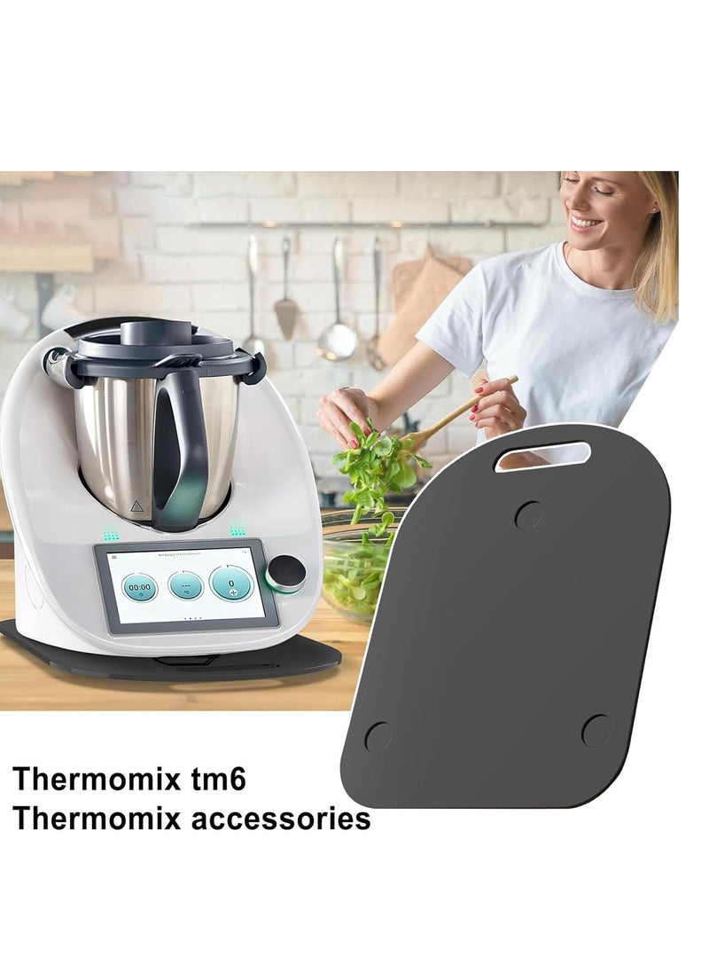 Generic - Sliding Tray - Portable Rolling Appliance Tray|Convenient Usage Appliance Rolling Tray| Stability Ensured thermomixx Sliding Board| Transparent Elegant Sliding Tray| Mixer Slider Tray For Countertop - Image 1