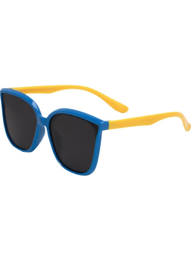 DRATRA Kids Polarized Sunglasses Boys Girls Square Soft Mirror Legs Sunshade Sunscreen Lightweight Cute Colorful Summer - Image 2