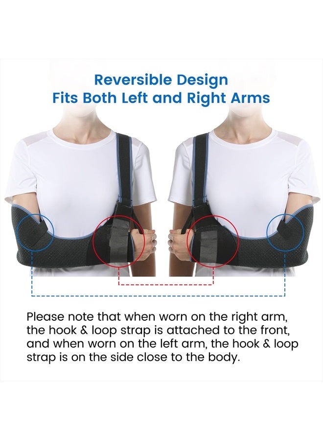 VELPEAU Medical Sling Immobilizer - Rotator Cuff Support Brace - Comfortable for Shoulder Injury, Left and Right Arm, Men and Women, for Broken, Dislocated, Fracture, Strain (Large) - Image 5