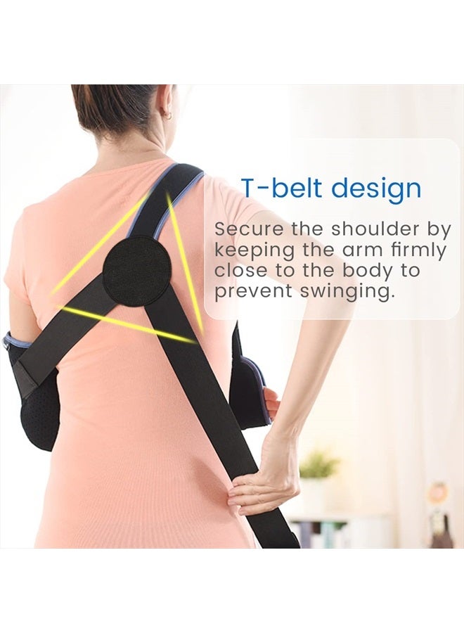 VELPEAU Medical Sling Immobilizer - Rotator Cuff Support Brace - Comfortable for Shoulder Injury, Left and Right Arm, Men and Women, for Broken, Dislocated, Fracture, Strain (Large) - Image 3