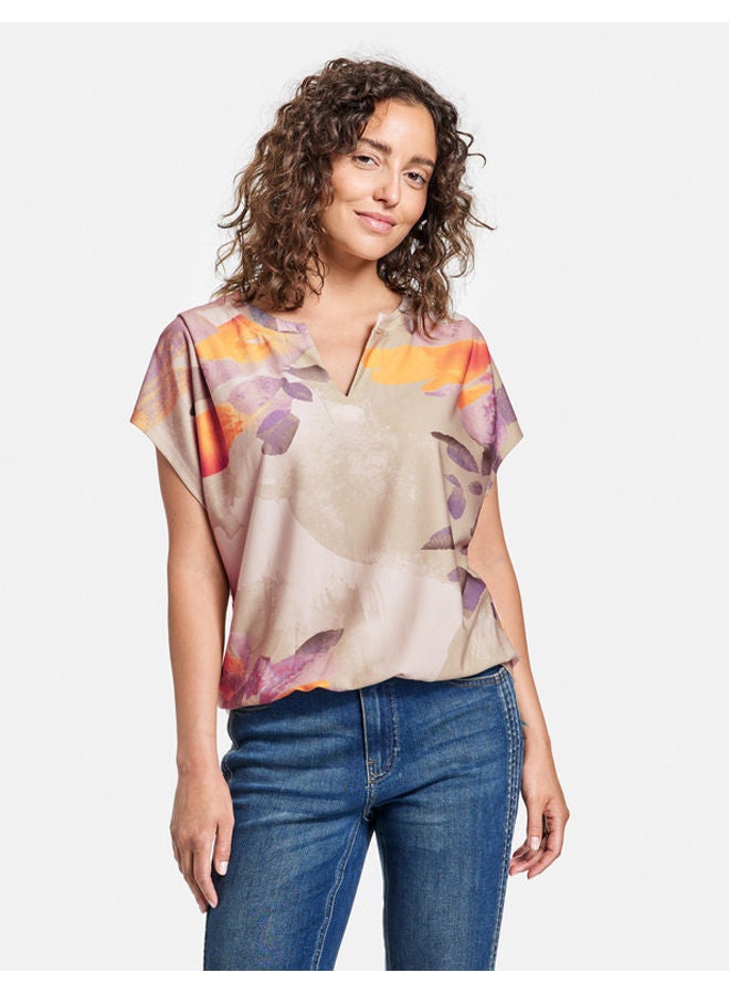 GERRY WEBER بلوزة مطبوعة مع حواف  - Image 1
