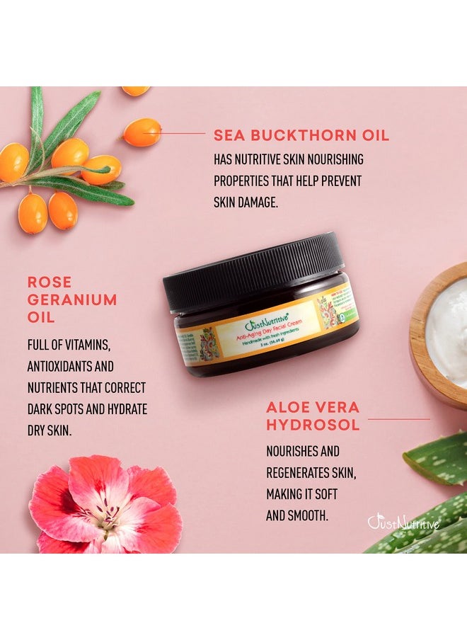 Just Nutritive Just Nutritive Anti-Aging Day Facial Cream | Best Day Cream | Lasting Radiant Appearance | Leaves Skin Fresh Softens The Look of Fine Lines | Locks In Moisture 2oz  - Image 3