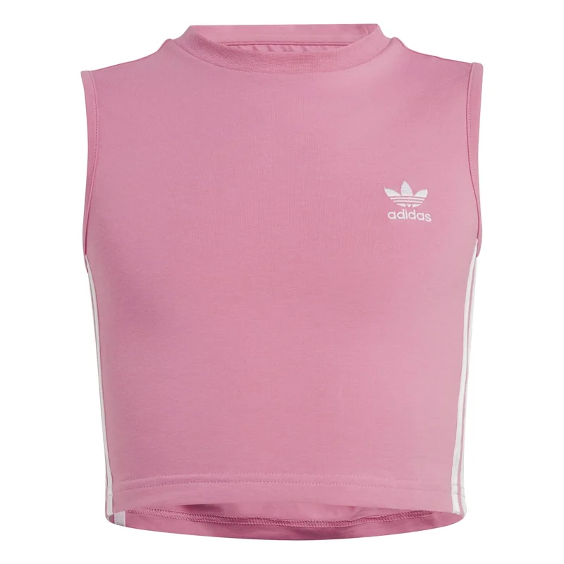adidas Originals CROP TANK TOP Pink Originals Kids TOPS