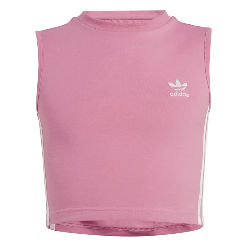 adidas Originals CROP TANK TOP Pink Originals Kids TOPS