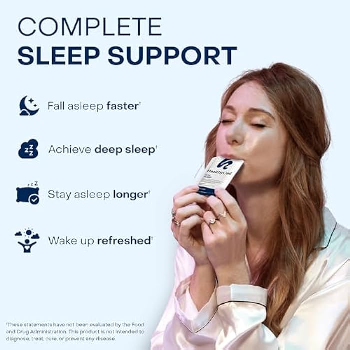 Healthycell REM Sleep Aid Supplement for Adults - Liquid Gel Extra Strength Sleep Supplement with Melatonin, Magnesium, L-Theanine, GABA & Natural Calming Herbs - 30 Gel Packs, Cherry Flavored - Image 2