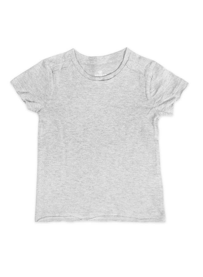 HonestBaby HonestBaby Unisex Baby Organic Cotton Short Sleeve T-shirt Multi-packs Infant-and-toddler-shirts, 5-pack Gray Ombre, 24 Months US  - Image 5