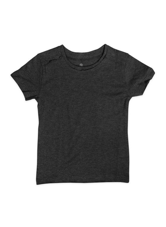 HonestBaby HonestBaby Unisex Baby Organic Cotton Short Sleeve T-shirt Multi-packs Infant-and-toddler-shirts, 5-pack Gray Ombre, 24 Months US  - Image 3
