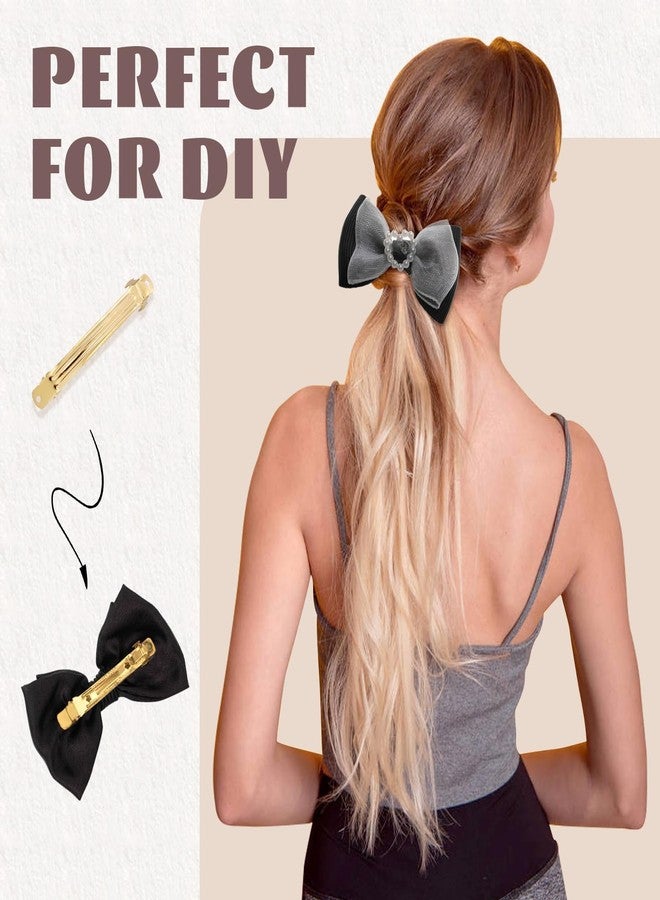 Cinaci 20 Pack 10cm /4 Inch Blank Plain DIY Craft Gold Metal French Hair Barrettes Snap Hair Clips Clasps for Women Girls Teens Hair Accessories (4 Inch) - Image 4