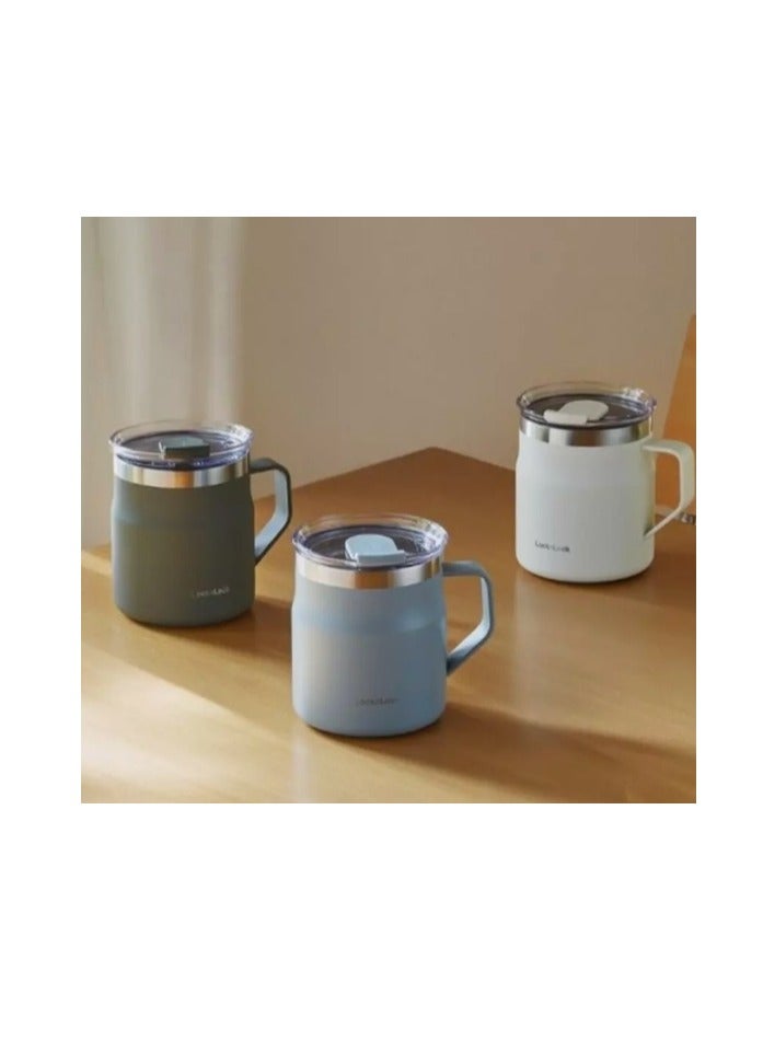 LocknLock كوب لوكن لوك مترو 355 مل عبوة من اثنين - أكواب ستانلس ستيل معزولة خالية من BPA مع مقابض وأغطية مقاومة للتسرب للمشروبات الساخنة والباردة - Image 5