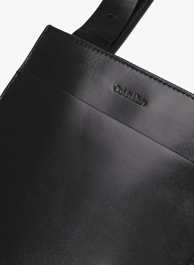 CALVIN KLEIN  Flat Leather Crossbody Bag for Men | Best Price UAE
