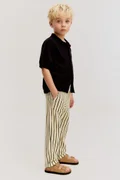 H&M beige with black stripes