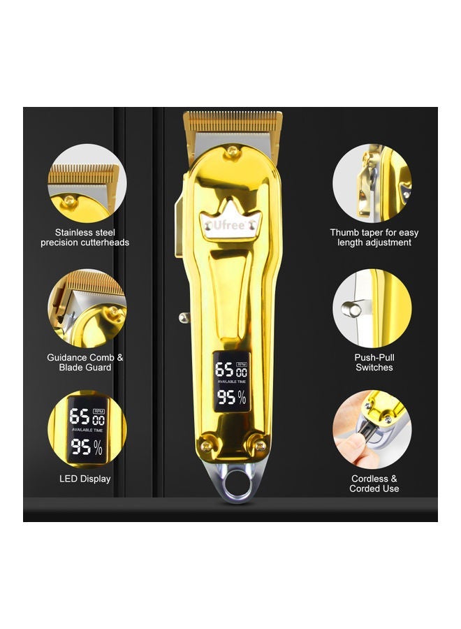 NIBEMINENT Electric Hair Clippers with LED Display Cutting Trimmer Kit Silver Silver/Black - Image 2