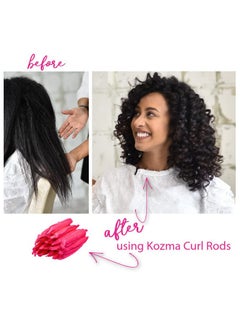 Kozma Curl Kozma Curl Rods 20pcs, Xtra Long 11 Inch, Flexible Sponge for Curly Hair, Curly Hair Rollers, Foam rollers, Heat Free Styling, Hair Curler Rods, Curling Rolls, Sleep Night Rolllers  - Image 4