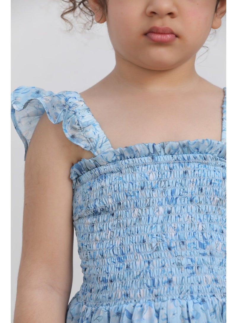 Luxe & Hardy Girls Tanya Tierred Frill Chiffon Dress - Image 5