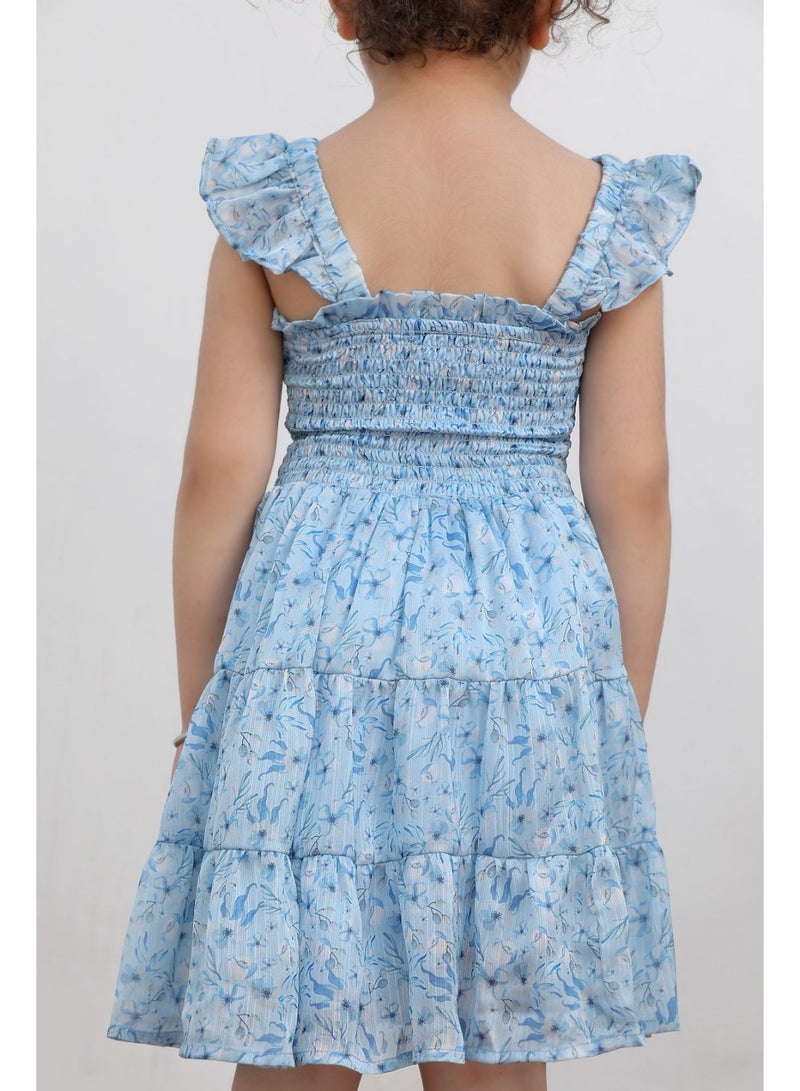 Luxe & Hardy Girls Tanya Tierred Frill Chiffon Dress - Image 4