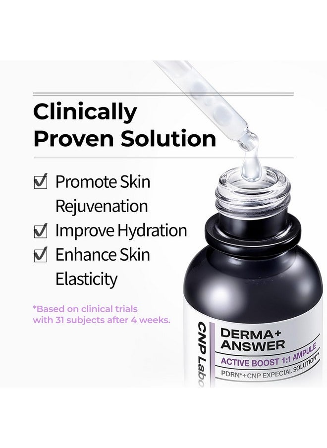 CNP - Derma Answer Active Boost Ampule (1.01Fl Oz) Facial Serum For Firming Deep Moisture Elasticity Improvement. Korean Skin Care Ampoule. Pdrn Collagen Niacinamide. - Image 1