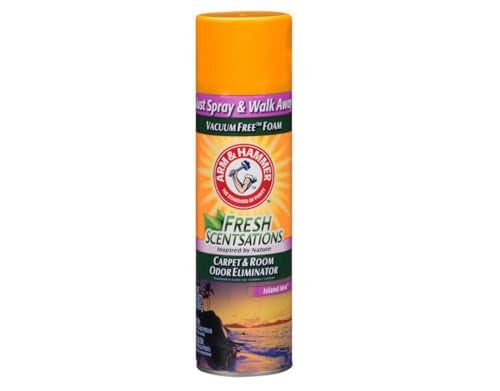 Arm & Hammer Fresh Scentsations Carpet & Room Odor Eliminator Spray, Island Mist, Vacuum-Free Foam, Just Spray and Walk Away, 15 oz (Pack of 3) - Image 2