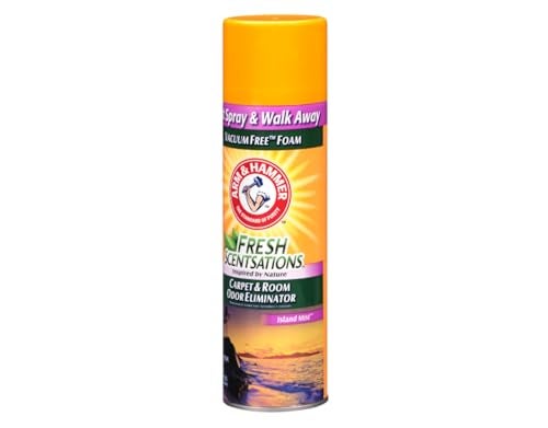 Arm & Hammer Fresh Scentsations Carpet & Room Odor Eliminator Spray, Island Mist, Vacuum-Free Foam, Just Spray and Walk Away, 15 oz (Pack of 3) - Image 4