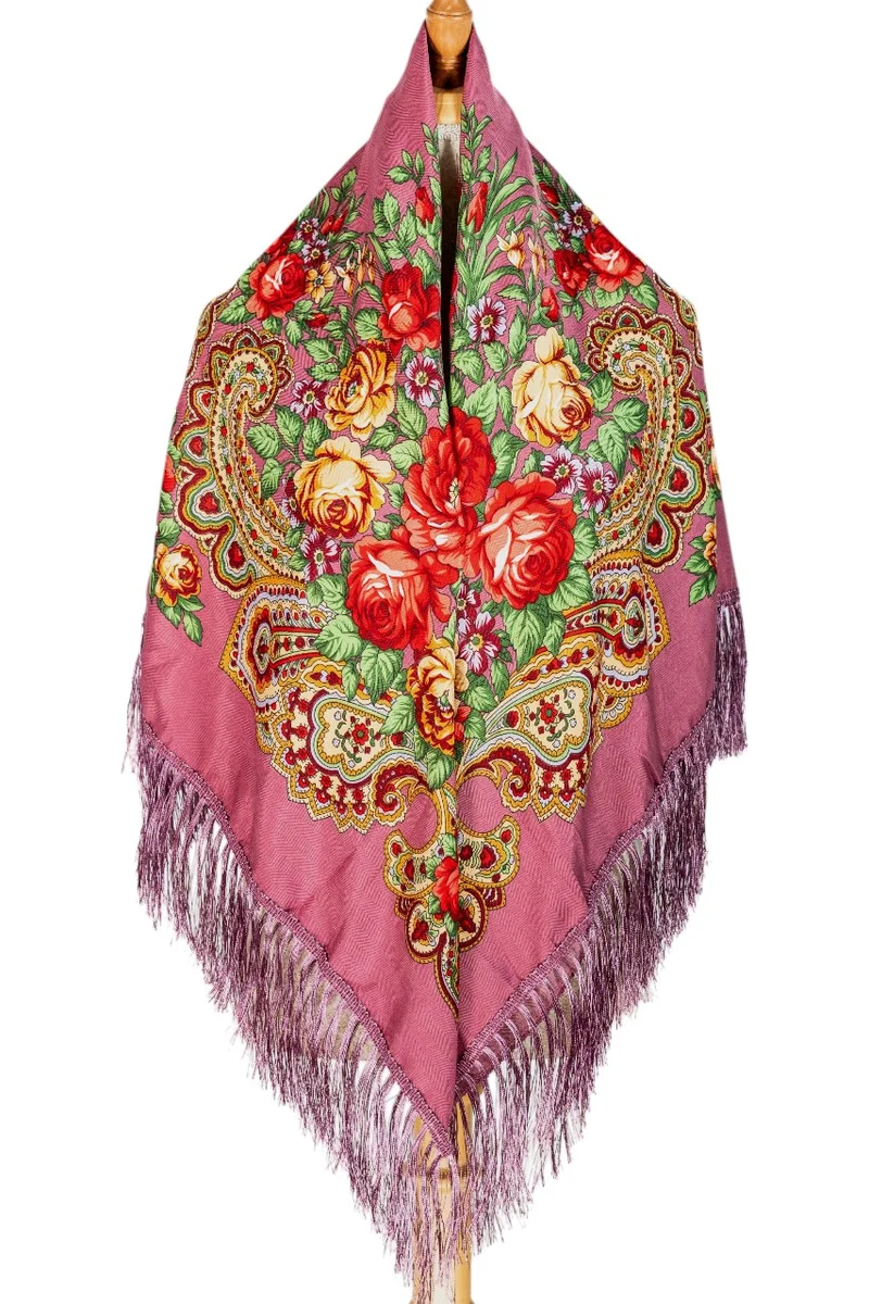 دىدانيالا Dominika Women's Eastern European Cotton Tassel Shawl