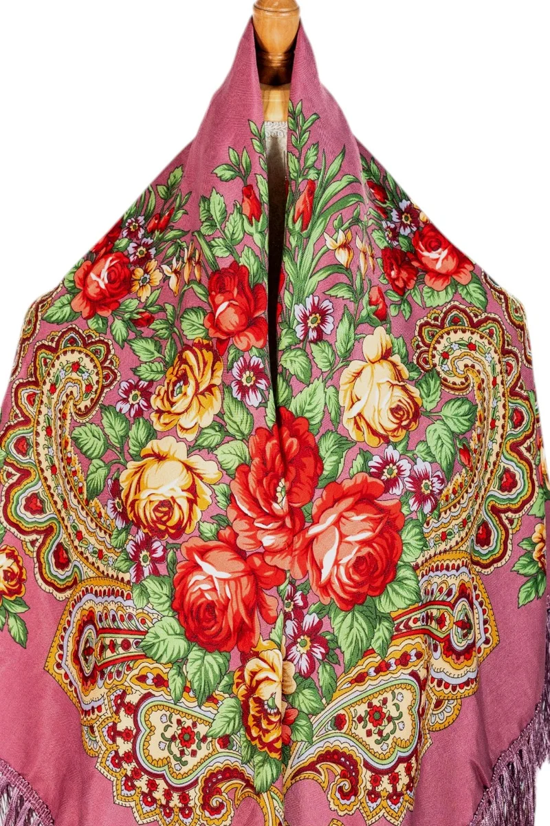 دىدانيالا Dominika Women's Eastern European Cotton Tassel Shawl