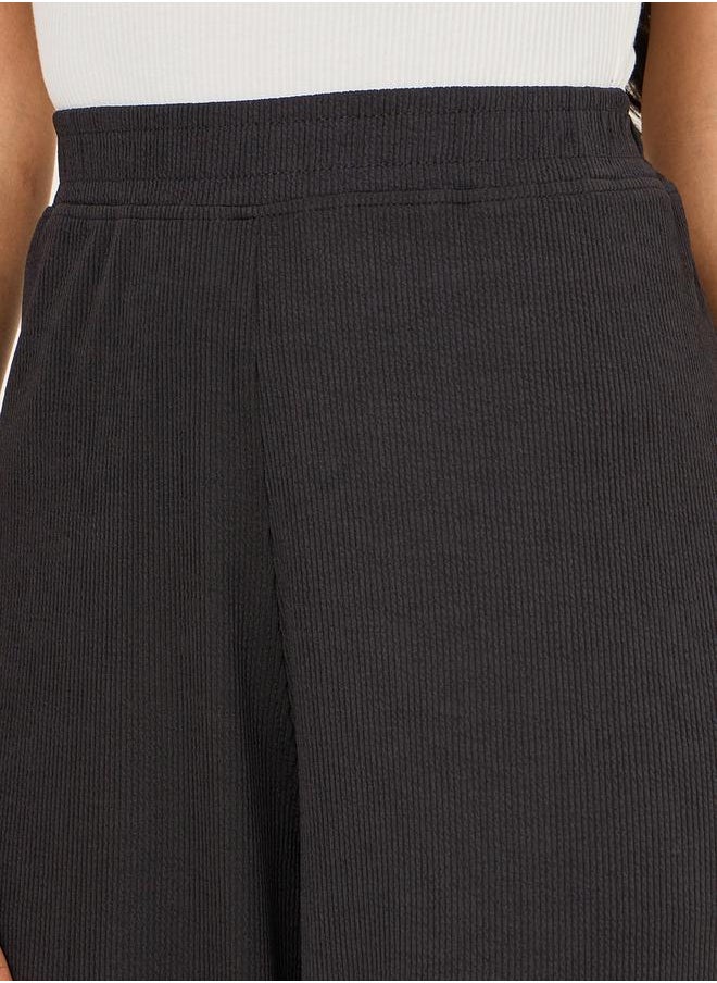 Ribbed Wide Leg Pants with Elastic Waistband - pzsku/Z1168E0F8225BC9FCA9EFZ/45/_/1720357090/9d755ea0-298d-4a24-bf69-cda77c709851