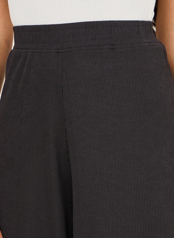 ستايلي بنطلون واسع مضلع بخصر مطاطي - Image 3