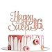 Yotawebery Rose Gold Glitter Happy Sweet 16 Cake Topper Happy 16th Birthday Cake Decor Hello 16 Cheers to 16 Years Birthday Party Decoration Supplies - Image 3