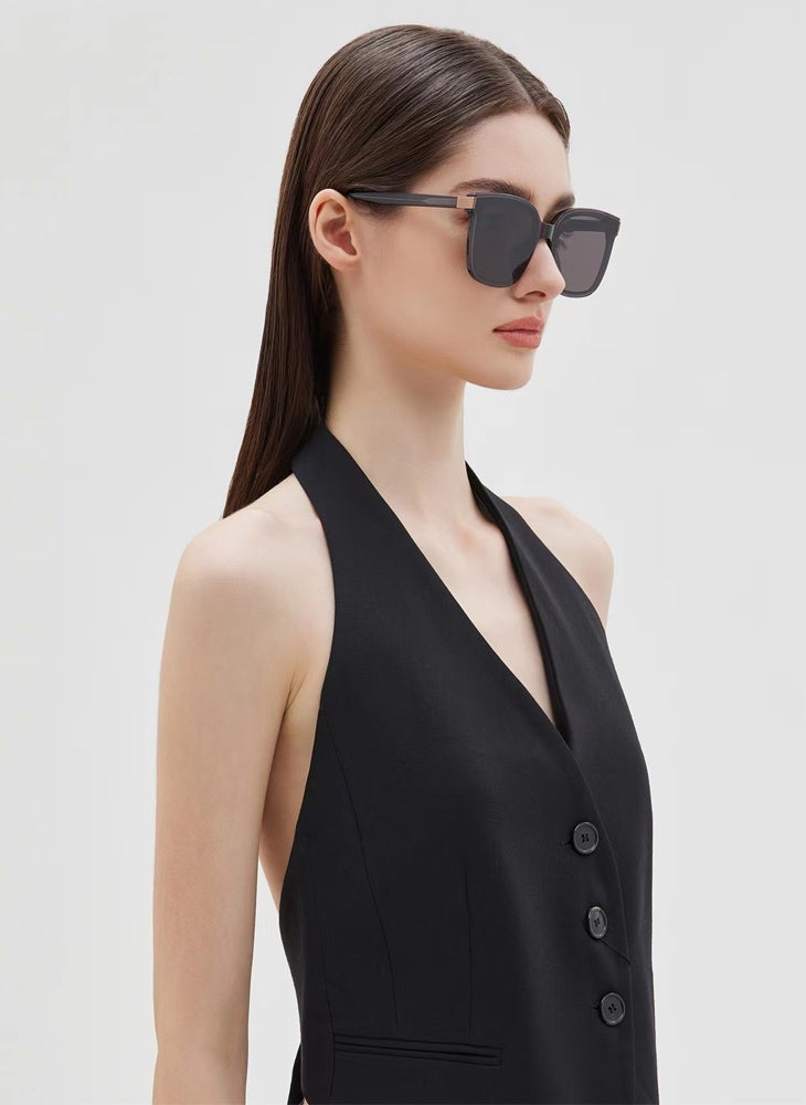 Chomel Fashion High-Definition Nylon Lens Sunglasses For Women's High-End Elegant Anti-Ultraviolet Anti-Blue Light  - Image 2