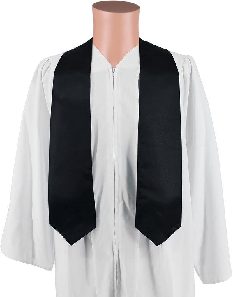 SAMDEEMI Unisex Adult Plain Graduation Stole Sash 60" long - Image 1