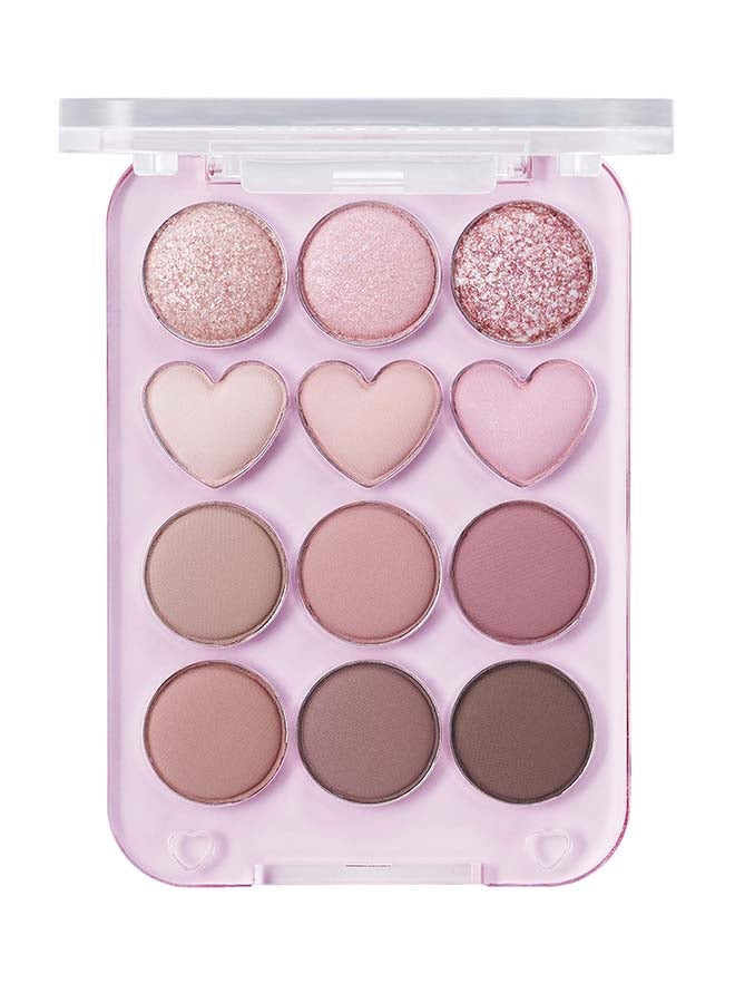 COLORGRAM لوحة ظلال العيون بنقطة 02 وردي + موف - Image 1